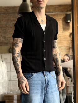 GL maglia camicia nera GL maglia camicia nera