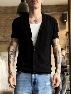 GL maglia camicia nera