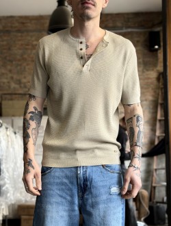 GL serafino in maglia beige GL serafino in maglia beige