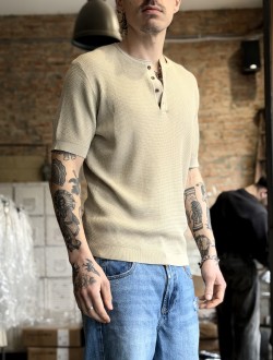 GL serafino in maglia beige