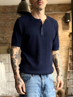GL serafino in maglia blu