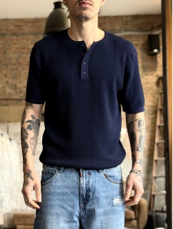 GL serafino in maglia blu GL serafino in maglia blu