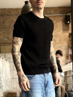 GL t Shirt in maglia nera