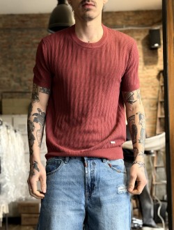 GL t Shirt in maglia rosso india GL t Shirt in maglia rosso india