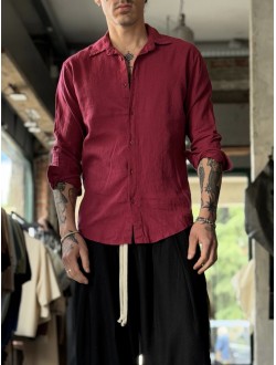 Camicia plt bordeaux 
